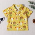 thumbnail image 2 of Coerni Toddler Boys Short Sleeve Cow Prints Gentleman Button Down Shirt Tops Boys Golf Tennis Polo Shirts Summer, 2 of 5