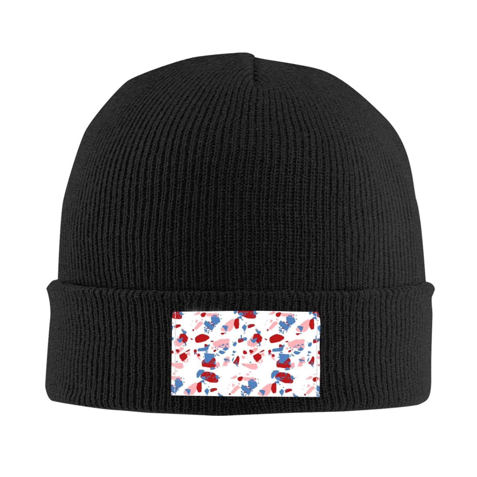 ZICANCN Colorful Terrazzo Stone Texture Knit Beanie Hat, Winter