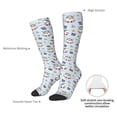 thumbnail image 6 of Fotbe Swimming Shark print Women's Men's Novelty Crew Socks Cotton Socks Knee High Socks for Walking,Running,Nurses,Pregnancy, 6 of 8