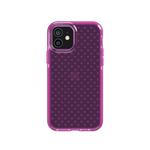 Tech21 Evo Check Phone Case For Apple Iphone 12 And 12 Pro 5g With 12 Ft. Drop Protection, Mystical Fuchsia