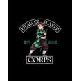 thumbnail image 2 of Demon Slayer Anime Cartoon Tanjiro Mens Graphic Tee Shirt-XS, 2 of 4