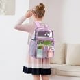 thumbnail image 3 of Mygreen Clear Backpack for womens Backpacks Elementary Bookbags Middle women bags Women Casual Daypack-Light Blue, 3 of 7