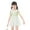 Green, variant on Shadoumai One Piece Swimsuit for Girls Trim Wrap Tie Back Tankini with Shorts Quick Dry Color Block Girls Bathing Suit Swimwear with Cover Up Pants Spaghetti Strap