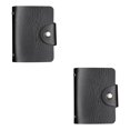 thumbnail image 1 of ZLight Credit Card Holder Men Slim Anti Protect Travel ID Cardholder Women Rfid Wallet Metal Case Porte Carte Card holder black 2Set, 1 of 6