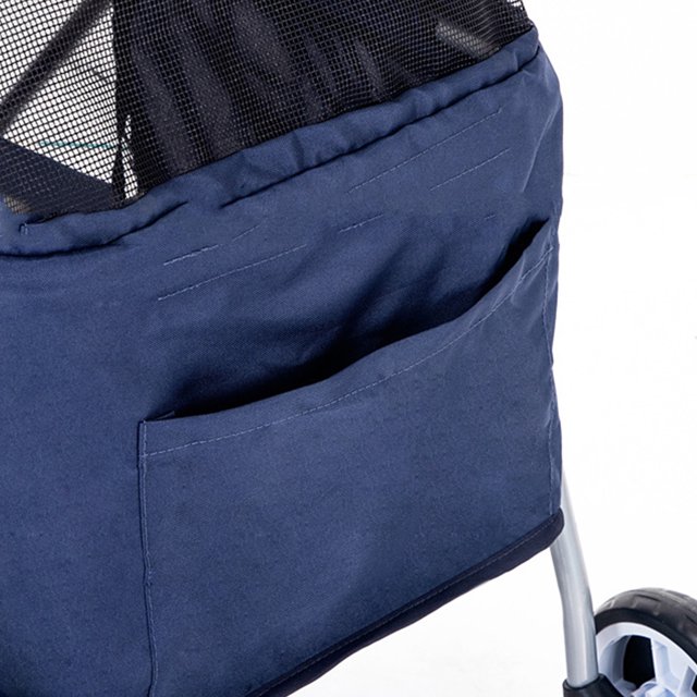 Dog Strollers Small Pet Stroller Pet Stroller Outdoor Portable Folding Small Pet Stroller For Dog Cats Mouse Rabbits Dark Blue
