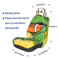 thumbnail image 3 of Balery T-Rex Playing Football Funda de Asiento para Auto con Diseño - Cubierta Frontal Suave y Transpirable con Protector Antideslizante- 1 Unidad, 3 of 5