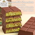 thumbnail image 3 of Dolce Calma Milk Chocolate Bar, Dubai Style, 200g / 7oz, Belgian Chocolate with Turkish Pistachio, Crispy Kataifi, Kunafa Filling, No Palm Oil, 3 of 5