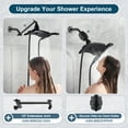 thumbnail image 4 of BRIGHT SHOWERS Four Spray Settings Shower Head Set Oil Rubbed Bronze and Black Finishing with 60" Long Stainless Steel Shower Hose, 4 of 8