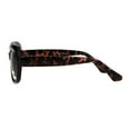 thumbnail image 3 of Womens Polarized Antiglare Lens Mod Rounded Rectangle Plastic Rim Sunglasses Tortoise Brown, 3 of 3