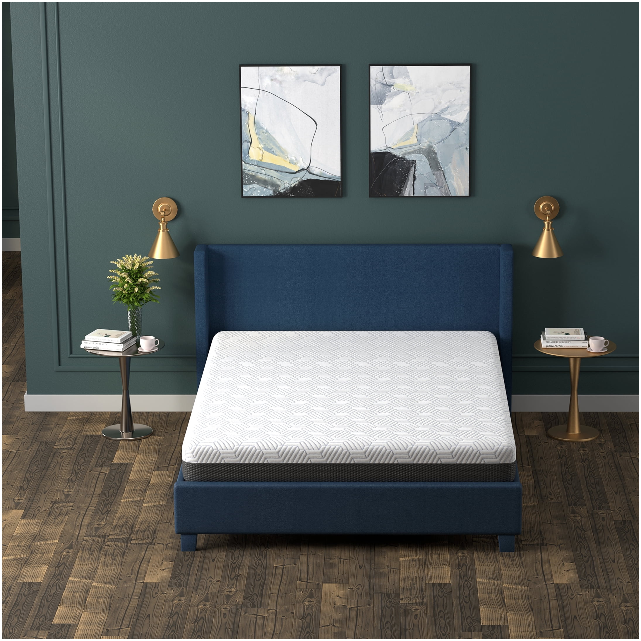 8 Inch Twin XL Cooling Gel Memory Foam Mattress, Medium Firm Support, Breathable Cover, CertiPUR-US Certified, Bed in a Box