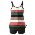 thumbnail image 6 of Efsteb Tankini Bathing Suits for Women Two Piece Conservative Two Piece Bathing Suits Summer High Waist Bikini Print Tankini Top with Bottom Beach Swimwear (Multicolor,L), 6 of 6