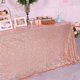 thumbnail image 2 of Mantel de lentejuelas de oro rosa YONGSHENG rectangular 50 x 85 pulgadas brillante para fiesta boda cumpleaños Navidad, 2 of 5