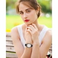 thumbnail image 5 of KOMI Thin Silicone Band Compatible with Apple Watch 41mm 38mm 40mm 45mm 42mm 44mm,Slim Narrow Replacement Sport Strap Wristband for iWatch Series SE 9 8 7 6 5 4 3 2 1 Women Men, Black, 5 of 8