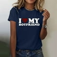 thumbnail image 2 of adviicd T-Shirts pour Femmes Graphiques T-Shirts Décontractés à Manches Courtes pour Femmes Hauts Mignons Graphiques T-Shirts Bleus,m, 2 of 5