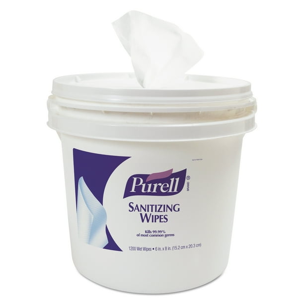 PURELL Sanitizing Wipes Bucket Dispenser,11.625x11.625x10.125, 1200/
