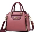 thumbnail image 1 of LHSHID Purses and Handbags for Women Ladies Leather Tote Shoulder Bags Satchel Top Handle Satchel Purse in Pretty Color Combination, 1 of 7