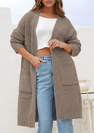PRETTYGARDEN Women's Long Sleeve Cardigan Sweater With Pockets photo 2