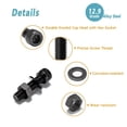 thumbnail image 3 of Kadrick 860PCS M6 M5 M4 M3 Metric Screw Assortment, Suitable for 3D Printing DIY,Hex Socket Head Cap Bolts Nuts and Washers Kit, Grade 12.9 Alloy Steel, Black Zinc Plated,Anti Rust Upgrade, 3 of 7