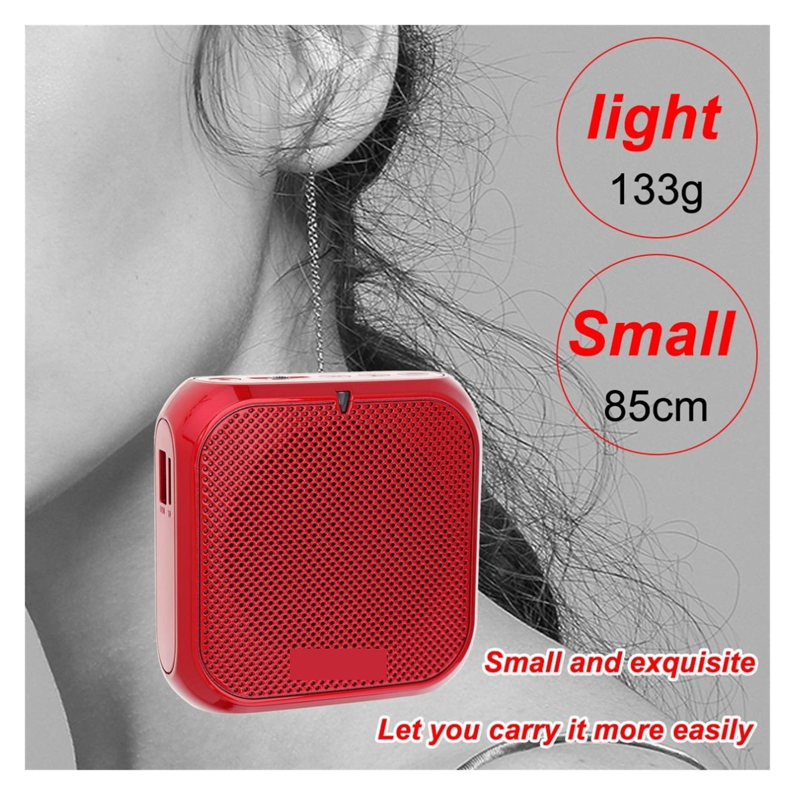 K400 3 Colors Portable Wired Mini Audio Speaker Megaphone Voice Amplifier Loudspeaker Microphone Waist Band Clip ,Easy to Operate