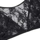 thumbnail image 4 of Fule - Camiseta corta transparente de encaje de malla para mujer, sin costuras, moldeadora, encogimiento de hombros, 4 of 8