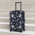 thumbnail image 5 of Uemuo Retro Flower Printed Washable Luggage Cover - Fashion Suitcase Protector Fits 18-32 Inch Luggage -Small, 5 of 9