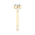 thumbnail image 3 of Angara Natural 0.5 Ct. Emerald with Diamond Fashion Ring in 14K Yellow Gold for Women (Ring Size: 12), 3 of 10