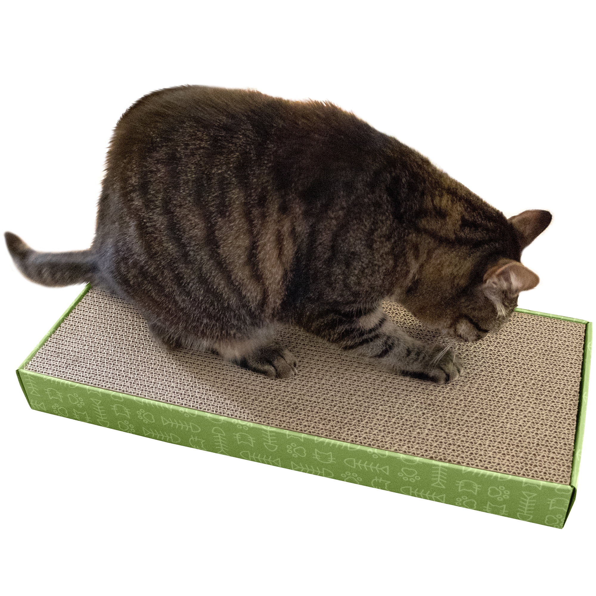 FurHaven Pet Cat Scratcher Corrugated Cat Scratcher with Catnip