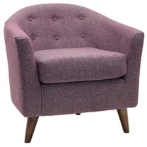 Fox Hill Trading Marissa Accent Chair, Plum Purple