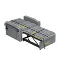 thumbnail image 5 of Convertible Chair Bed, 3 in 1 Convertible Sofa Bed Sleeper Chair with Adjustable Backrest & Side Pocket, Built-in Phone Holder & Pillows, Sofa Couch Bed Sofa Chair for Living Room, Small Spaces, Grey, 5 of 9