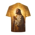 thumbnail image 4 of Camisetas de Manga Corta de los Hombres Casual con Estampado de Pascua, Suelto Elástico Cuello Redondo Blusa Deportiva para Todas las Estaciones, 4 of 6