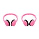 thumbnail image 2 of Sidaley Auriculares para niños plegables con cable de 3,5 mm con micrófono HD Auriculares para niños con sonido estéreo plegable con cable rosa 1.1 metros 2Conjunto, 2 of 6