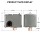 thumbnail image 3 of Pessure Switch for Pump, 40-60Psi Water Pressure Switch Adjustable Differential, 1/4 Inch Female Wa, 3 of 5