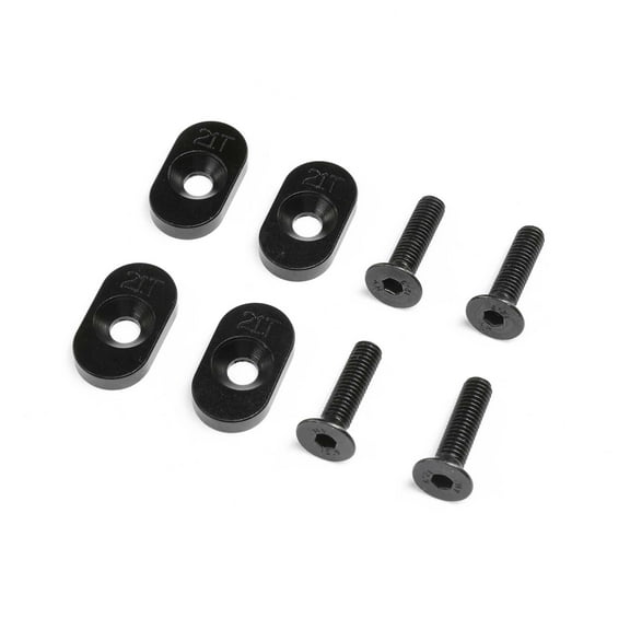 Losi EngineMountInsert & Screws 21T Black4 DBXL 2.0 LOS232139 Gas Car/Truck Replacement Parts