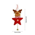 thumbnail image 3 of Fiudx Artículos en oferta con ofertas flash Colgante de Navidad Colgante de árbol de Navidad Decoración Colgante de campana de Papá Noel Decoración, 3 of 6