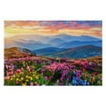 thumbnail image 5 of JRXY Wildflowers Mountains Sunset Wooden Jigsaw Puzzle Challenging Difficult Wood Puzzle for Adults 1000 PCS, 5 of 6