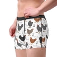 thumbnail image 4 of Naloa Retro Rooster Print Mens Underwear - Boxers for Men, Classic Briefs for Men, 4 of 9