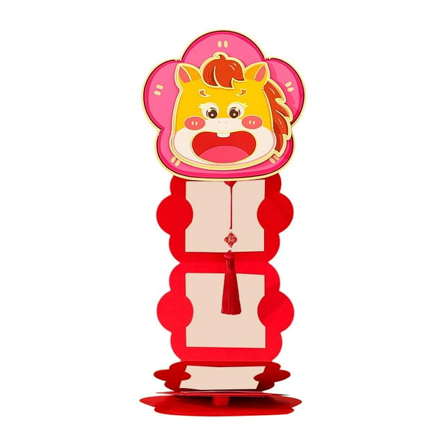Folding Red Envelope Bag For The Year Of The Horse 2026 New Spring Festival Cartoon Student I4j5