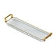 thumbnail image 5 of Bandeja rectangular para servir, bandeja para joyas con asas, bandeja para tazas, bandejas para mesa de té, bandeja para tocador Claro, 5 of 9