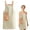 C, variant on Solivara Cotton Canvas Printed Apron For Women With Front Pocket Oil Resistant For Cooking Grilling And Baking(A,As Shown)