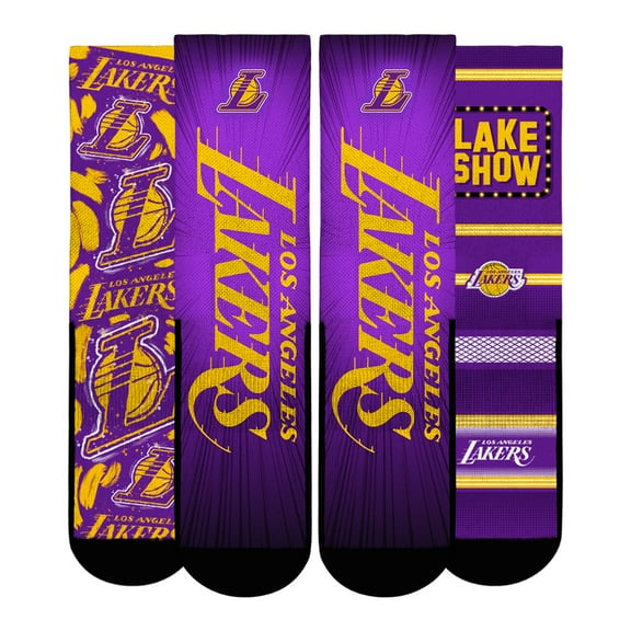 Youth Rock Em Socks  Los Angeles Lakers Fan Favorites Three-Pack Crew Socks Set