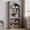 Gray, variant on 5 Tier Arched Bookcase, Farmhouse Bookcase Display Racks, Curved Storage Rack Bookshelf for Bedroom Living Room Home Office, Gray