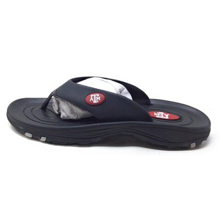 ZORIZ Collegiate Series Golf Sandal Black, Texas A&m 12