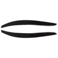 thumbnail image 3 of Headlight Eyebrow, Left Right Glossy Black Colorfast Headlight Eyelid Trim  For Car, 3 of 8
