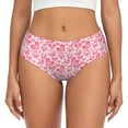 thumbnail image 1 of Fotbe pink heart Calzones Estampados para Mujer – Ropa Interior de Algodón, Cómoda, Suave y Elástica-Large, 1 of 6