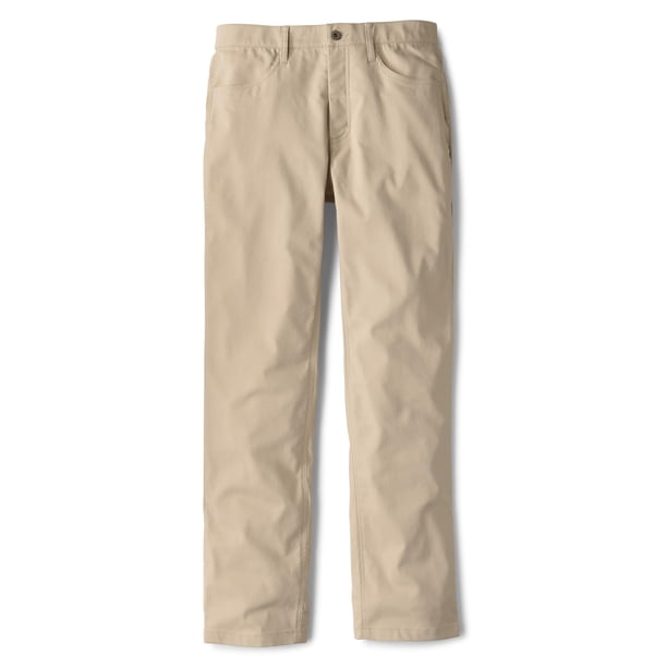 Pantalones Orvis Out-Off-Office Shiitake con 5 bolsillos para hombre, 38 de ancho x 32 de largo