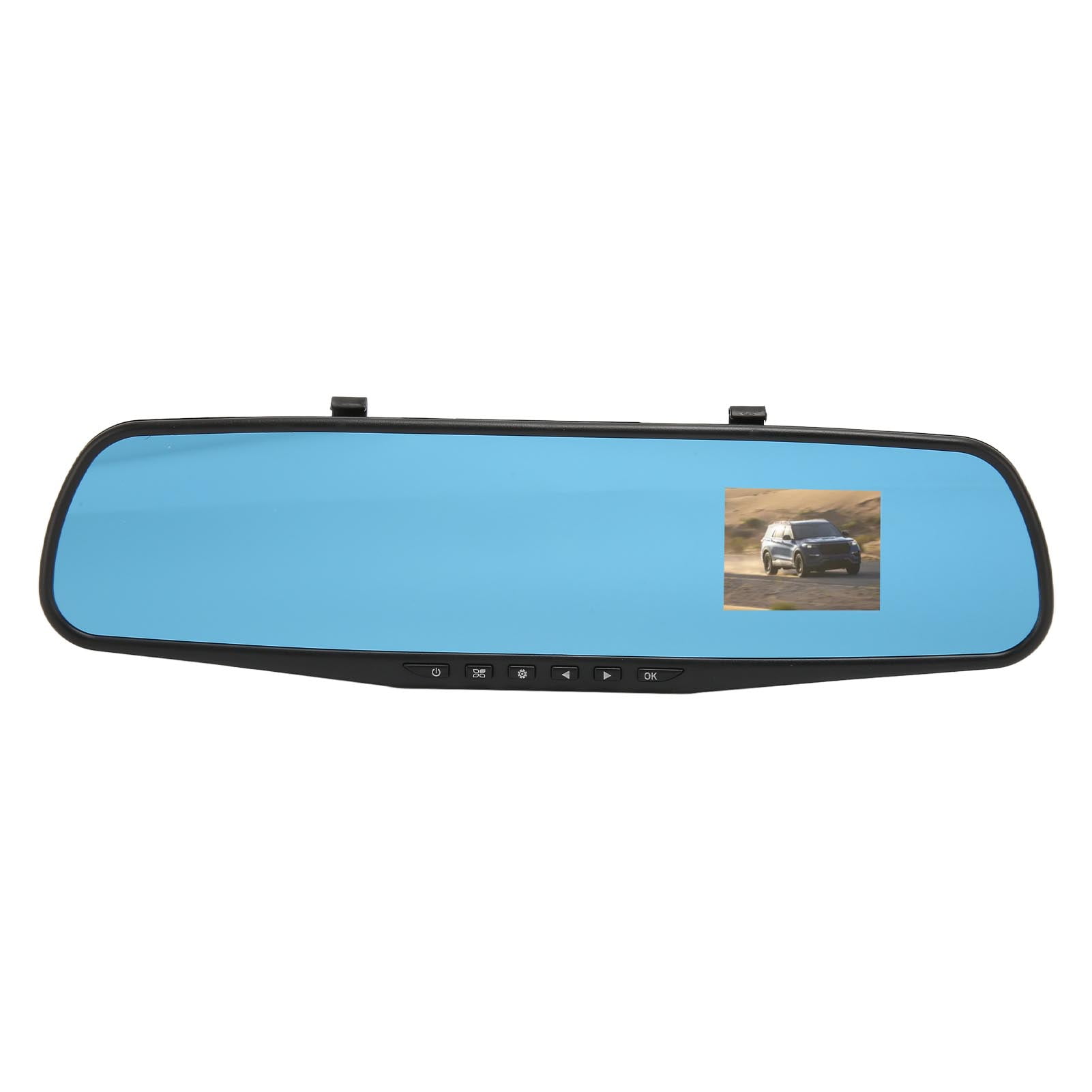 NFTIGB 2.4 Inch HD Dash Cam Rear View Mirror with Front Facing Camera and G-Sensor, 1080P Full HD Loop Recording Vehicle Driving Recorder for Car, Truck, SUV (10 inches / 25.4 cm)