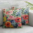 thumbnail image 3 of Pratyus Flowers Bouquet Painting Modern Rustic Decorative Pillow Cases with Zipper Home Decor for Car Couch Bedroom 1PC 12x12in, 3 of 5