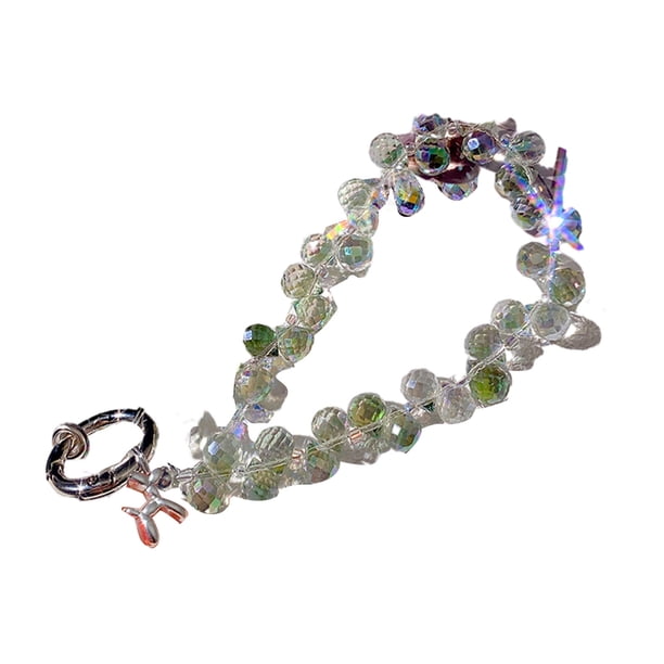 Correa de teléfono de cristal sintético brillante, correa de muñeca para teléfono, cordón con dije brillante y ranura para tarjetas, accesorio de moda, regalo para niñas, mejores amigas