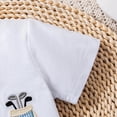 thumbnail image 5 of Little Boy Clothing Set Toddler Baby Golf Cart Print Short Sleeve T-Shirt & Striped Shorts 2-Piece Summer Outfit Toddler Boy Summer Clothes, 5 of 9