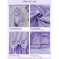 thumbnail image 5 of IPIO Toddler Girls Butterfly Mesh Dress, Princess Birthday Dress with Puff Sleeves for Summer Party, Everyday Wear 2t purple, 5 of 7